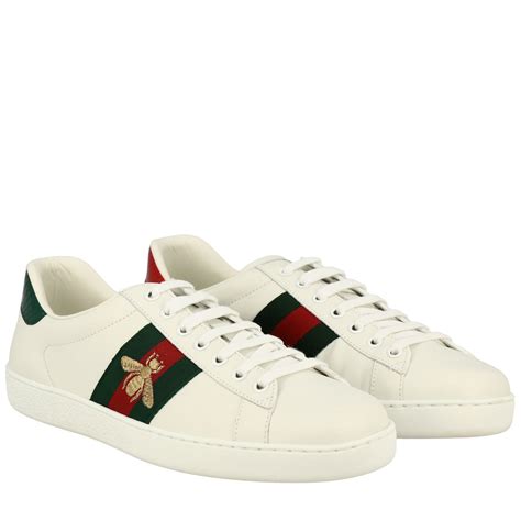 gucci mens trainers white|gucci white platform sneakers.